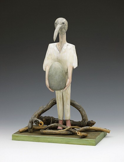 Stan Peterson, Stork Nest
2021, carved and painted wood
