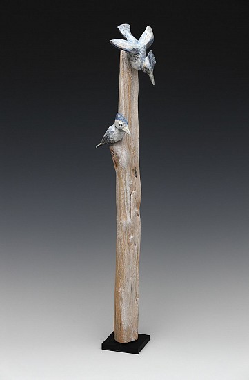 Stan Peterson, Watching and diving
2021, carved and painted wood