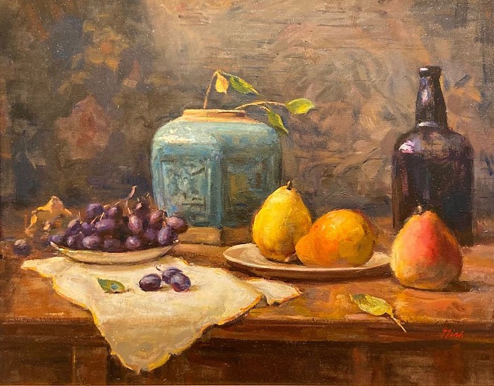 Del Gish, Ginger Jar with Pears
oil
