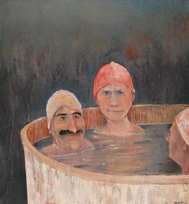Красный купальщик с картины