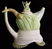 FRE 0108 Pastel Teapot with Teapot on Handle w