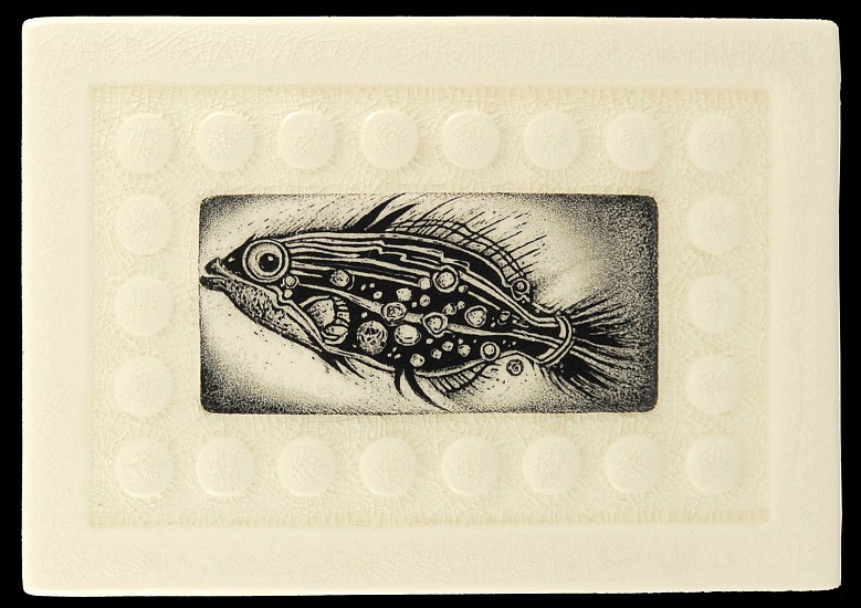 Laura Nuchols, Ox Eye Oreo Fish
2014, porcelain