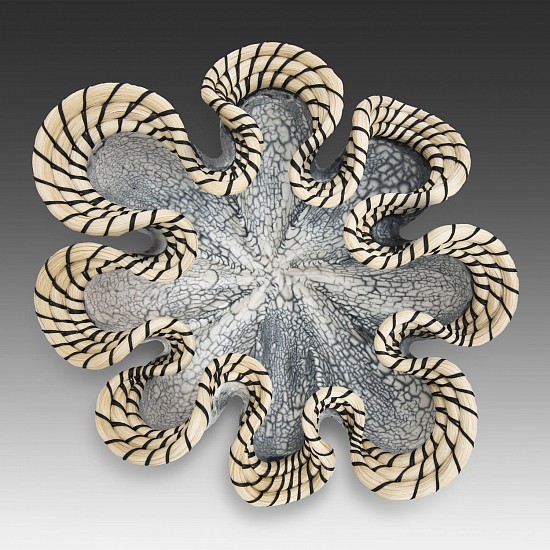 Valerie Seaberg, Polar Wave
2015, porcelain with woven horse hair