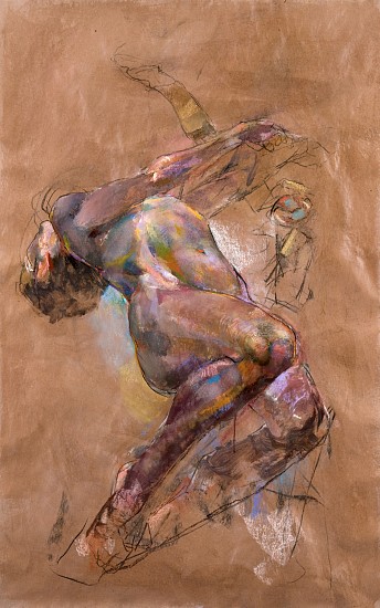 Peter Cox, Suspension Study
2009, pastel on russet paper