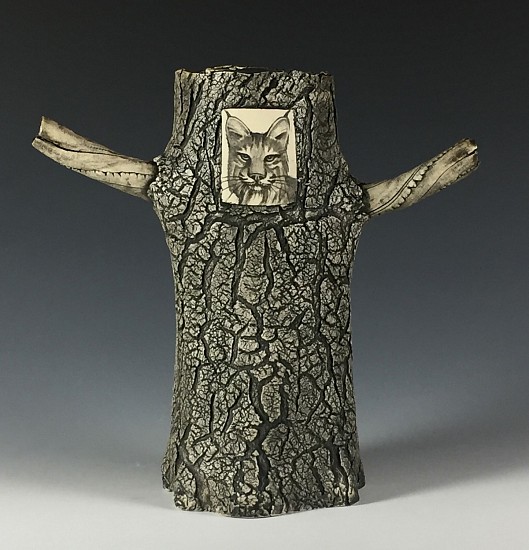 Dennis Meiners, Coyote & Bobcat Stick Vase
2019, stoneware