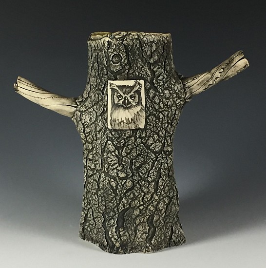 Dennis Meiners, Wolf and Owl Stick Vase
2019, stoneware