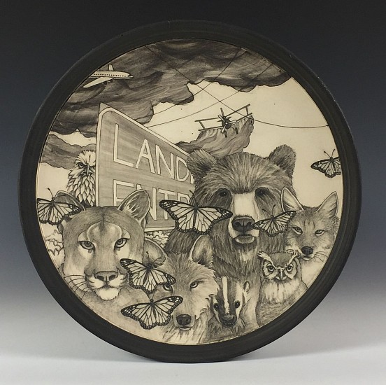 Dennis Meiners, Landfill Entrance Plate
2019, stoneware