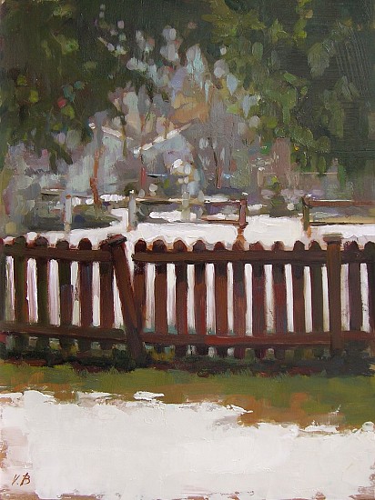 Victoria Brace, Neighbors' Fences
2018, oil on canvas