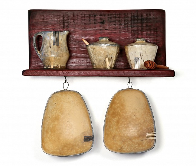 Tom Jaszczak, Breakfast Set
2021, earthenware and wood