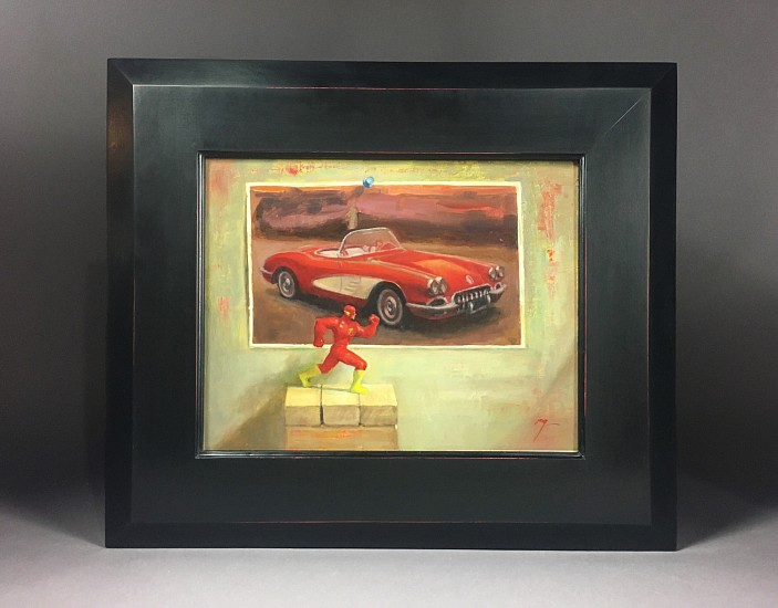 Wilson Ong, Fast Car Fast Man
2011, oil on board