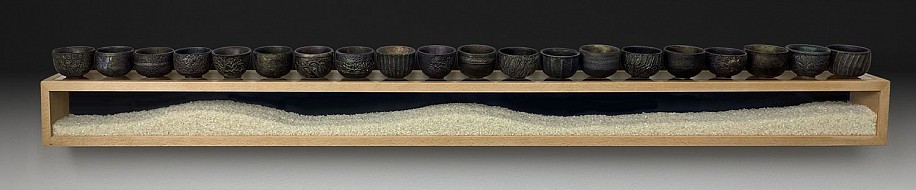 Jill Kyong & Jim Christiansen, Hunger
2021, Wood, Rice, Acrylic Paint