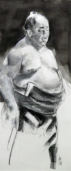 Peter Cox, Sumo 5
2003, charcoal with tempra wash
