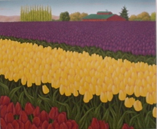 Doug Martindale, Tulip Festival
2020, chalk pastel on archival paper
