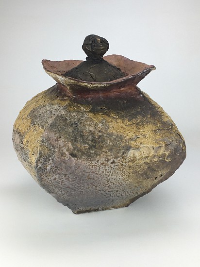 James Tingey, Jar + Bronze Lid
2017, stoneware, bronze