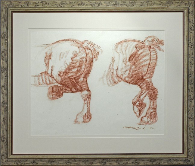 George Carlson, Study for ""Patience""
2008, conte on rice paper