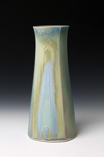 Nick DeVries, Square Blue Vase 2
2021, porcelain, wheel thrown, electric fired cone 6