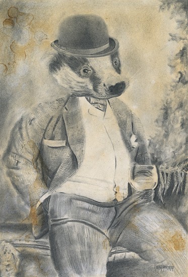 Keith Harrop, Anicurio #13 - Badger
2020, graphite on paper