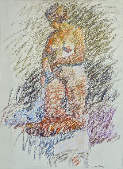 George Carlson, Smaller Life Drawing
pastel drawing