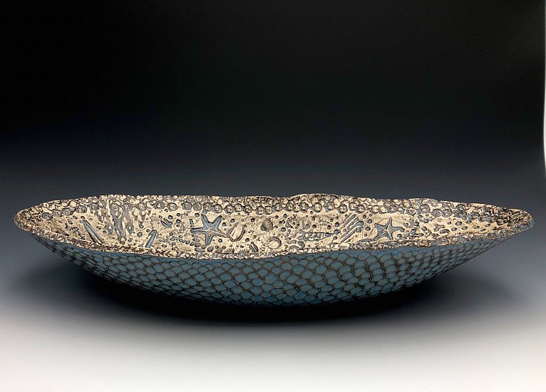 Valerie Seaberg, Carved Fossil Vessel
2021, Stoneware and cone 6 glaze