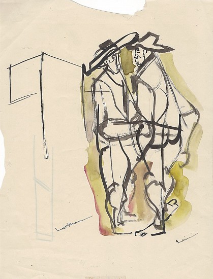 Ernest Lothar, Drawing 340 (signed)
1953, watercolor