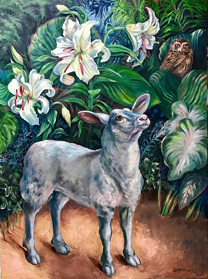 Kay O'Rourke, She Had A Little Lamb
oil on canvas