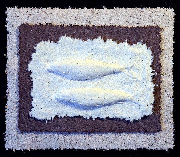 Lonnie Hutson, Bear Lake White Fish
2022, cast cotton paper and snowy milkweed
