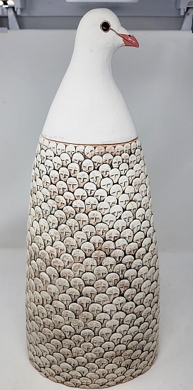 Susan Mattson, Peace Bird
2022, stoneware, oxides, underglazes, epoxy