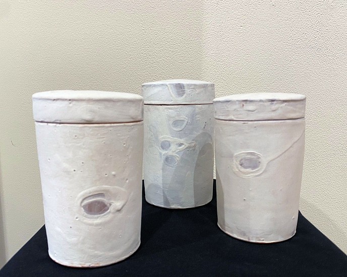 Maggie Jaszczak, Lidded Jar Set (3 Jars)
2021, ceramic earthenware