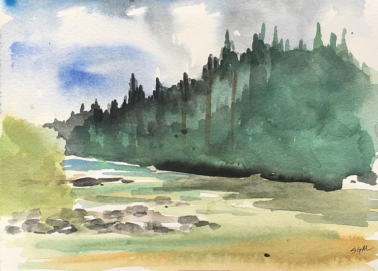 Sally Machlis, Good Fishing on the St. Joe River
2019, watercolor