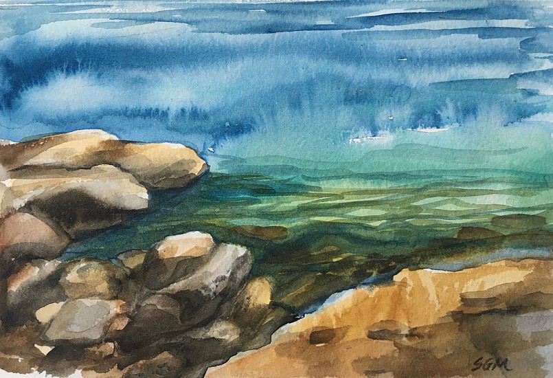 Sally Machlis, Tubbs Hill Rocks
2021, watercolor