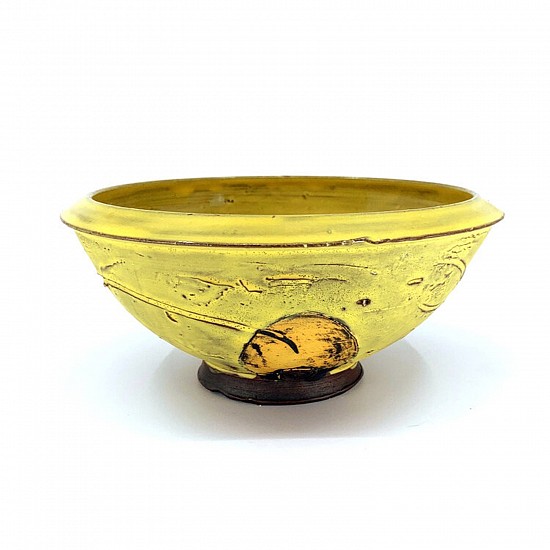 Ben Roti, Yellow Bowl
2020, lowfire earthenware, cone 1, terra sigillata, sandblasted