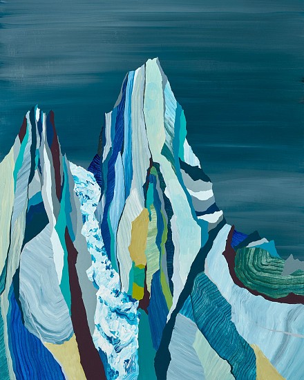 Ryan Molenkamp, The Sawtooths 1
2021, acrylic on panel