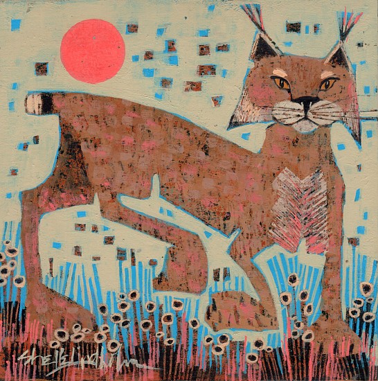Shelle Lindholm, Cat Walk
acrylic on panel