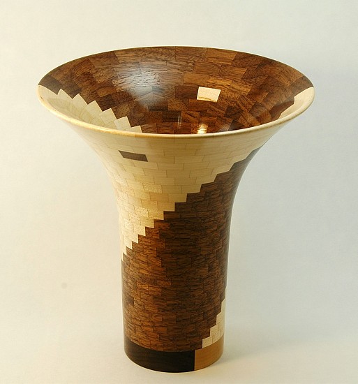 Michael  Frederick, Yin Yang Trumpet Vase
2022, wood working