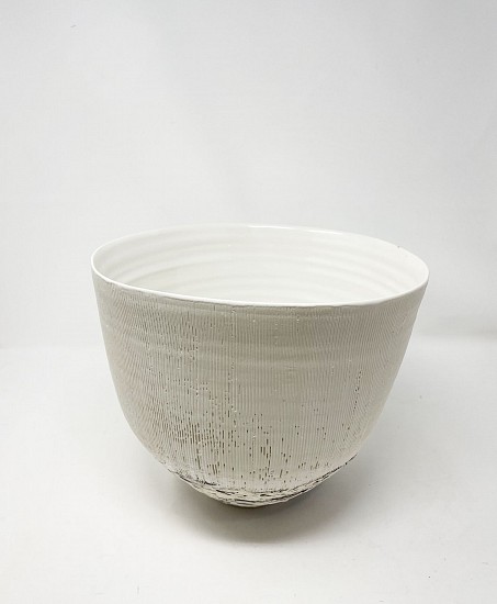 Ani Kasten, Large White Bowl with Vertical Stripe
2022, ceramic