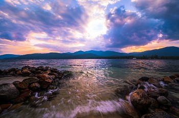 POER 0006 Breakthrough Over Priest Lake 12x18