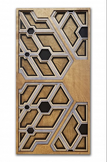 Christian Benoit, Geometric Snowflake
Wood, Acrylic paint, Stain