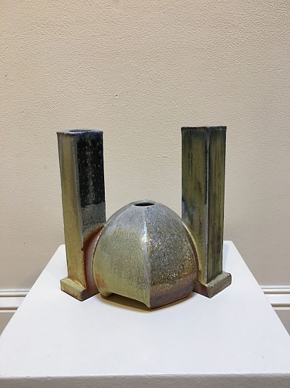 James Tingey, Compound Bud Vase
2021, Wheel Thrown, Extruded, and Woodfired Stoneware