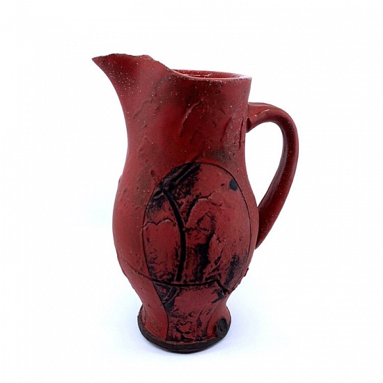 Ben Roti, Red Pitcher
2020, lowfire earthenware, terra sigillata, sandblasted