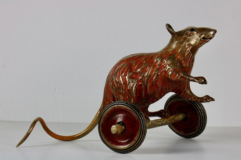 Brad Rude, Rolling Rolling Rolling
2022, Cast Bronze, enamel paint, patina