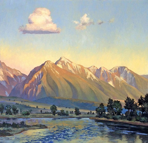 Bruce Park, Yellowstone River - July
2020, oil on canvas