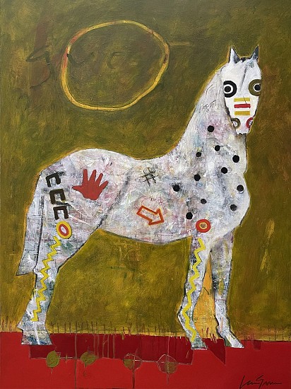 Lance Green, WAR HORSE LG.
2019, acrylic on canvas