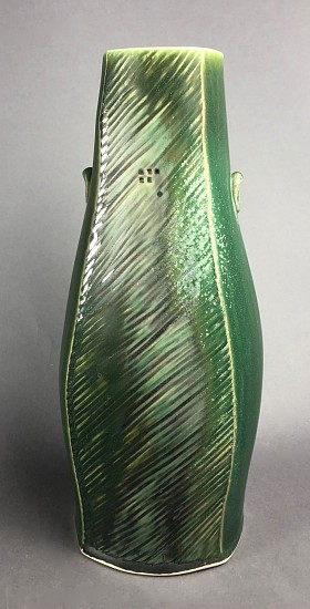 Nick DeVries, Dark Green Curve Vase
2019, ceramic
