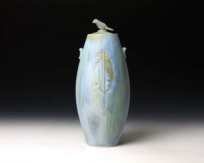 Nick DeVries, Tall Blue Carved Jar
2023, porcelain