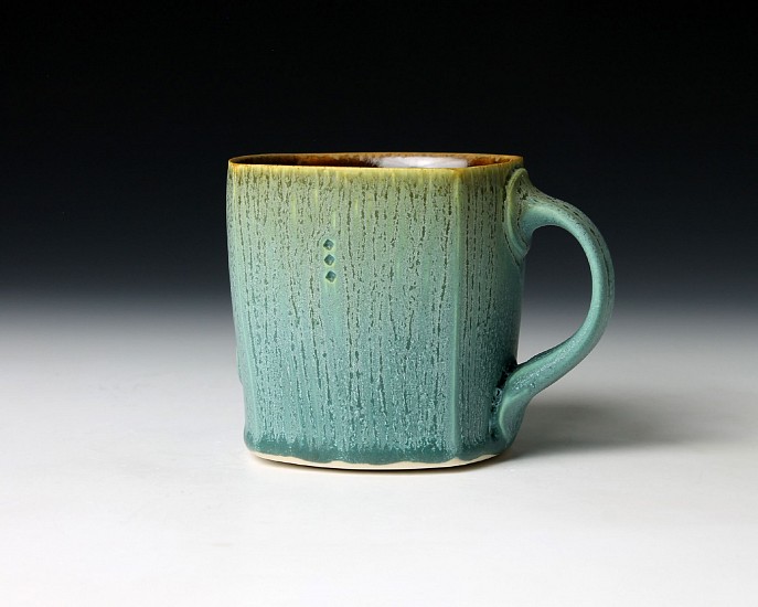 Nick DeVries, Square Turquoise Mug2
2023, porcelain