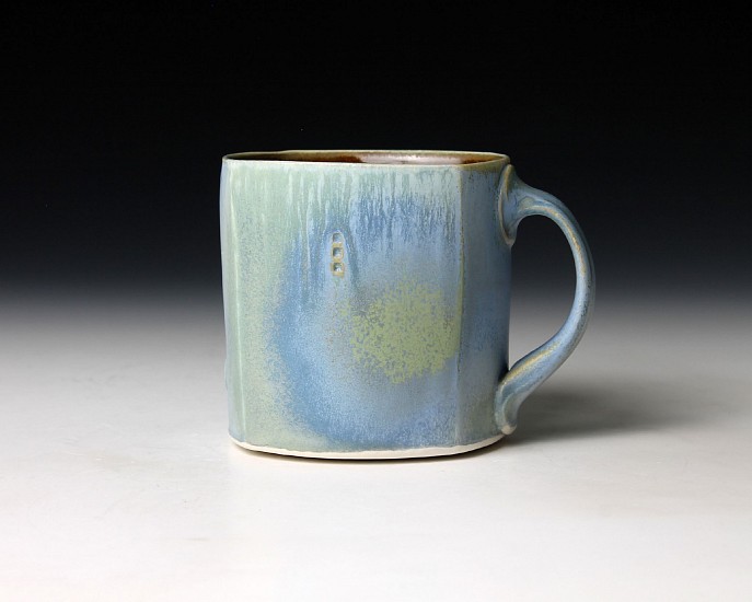 Nick DeVries, Square Blue Mug1
2023, porcelain
