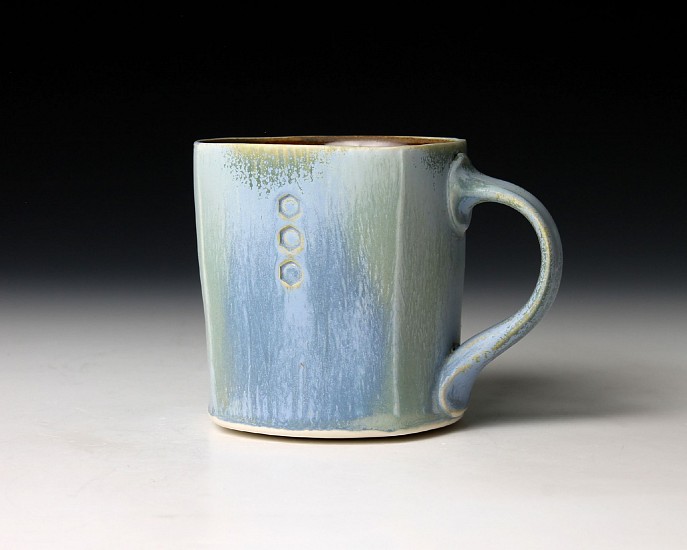 Nick DeVries, Square Blue Mug2
2023, porcelain