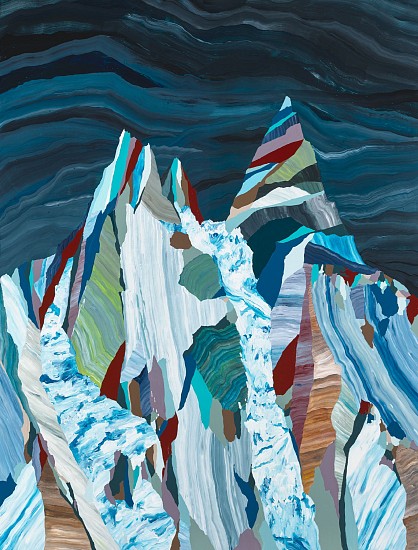 Ryan Molenkamp, Cascade No. 62
2021, acrylic on panel
