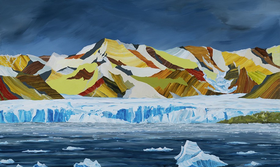 Ryan Molenkamp, Columbia Glacier
2019/23, acrylic on panel