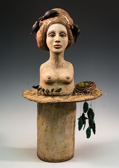 Sandi Bransford, Nesting Instinct
2023, mixed media ceramics